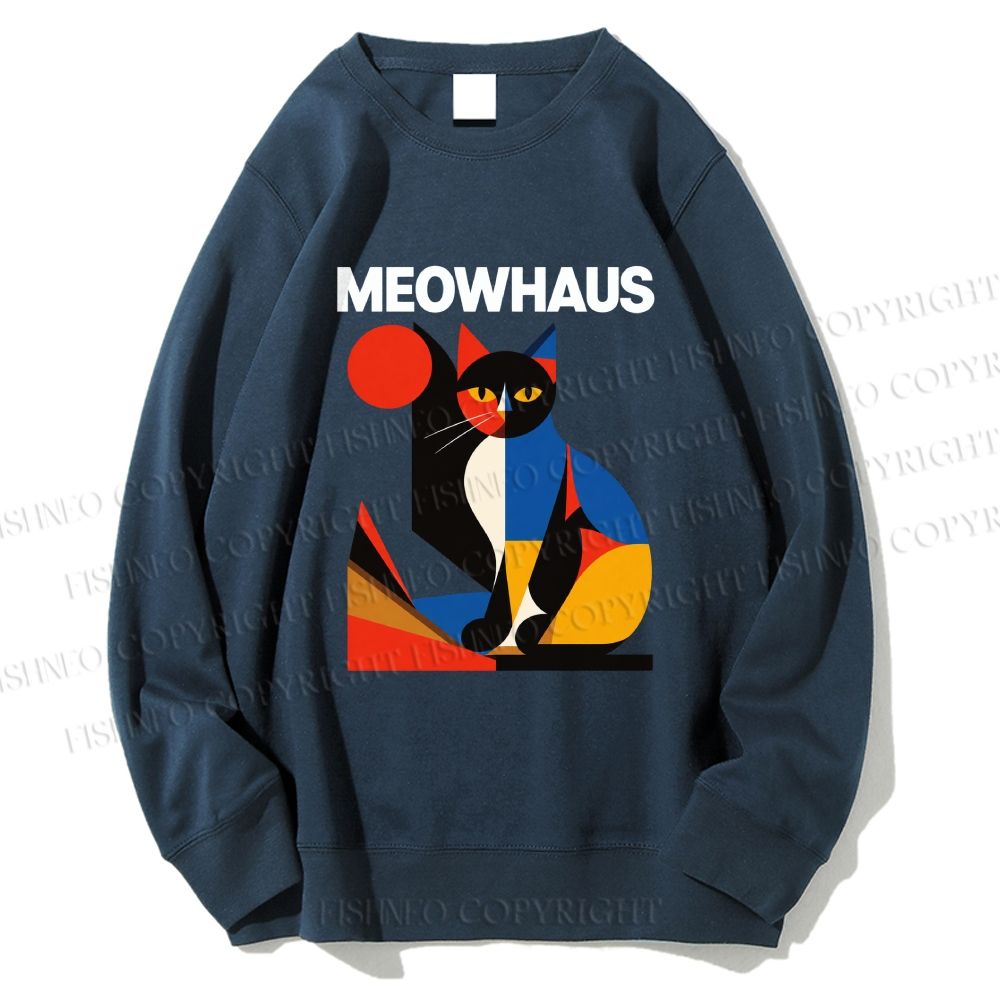Unisex Meowhaus Printed Sweatshirt
