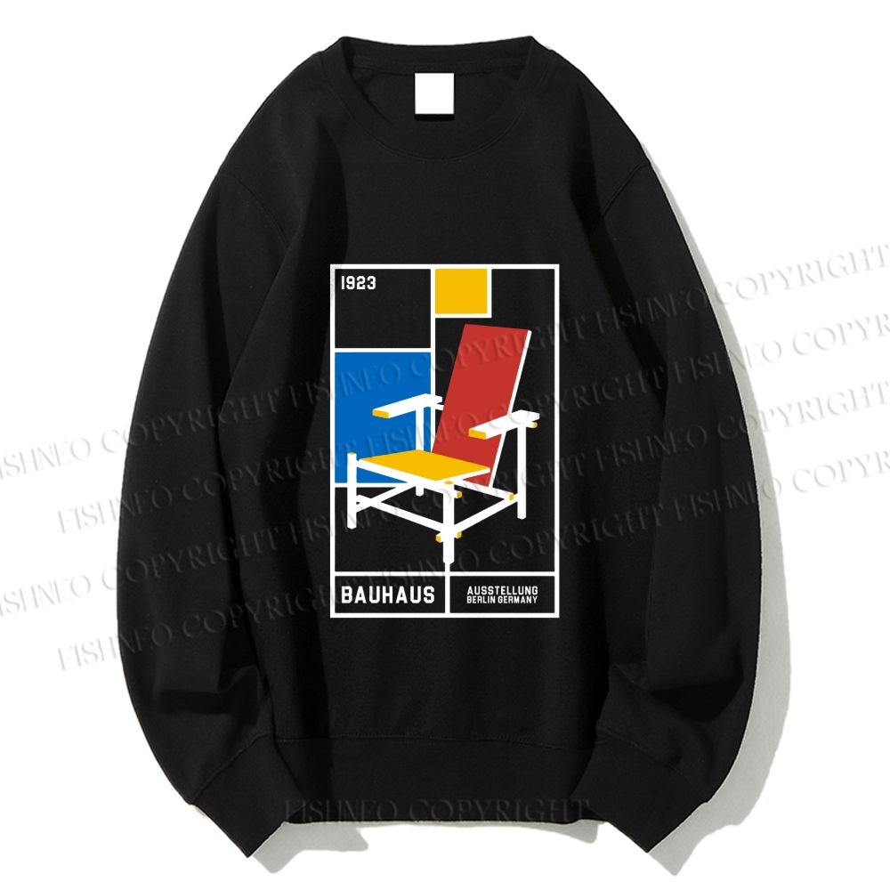 Unisex Red And Blue Chair Printed Sweatshirt