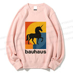 Unisex Bauhaus Unicorn Printed Sweatshirt