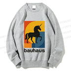 Unisex Bauhaus Unicorn Printed Sweatshirt