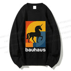 Unisex Bauhaus Unicorn Printed Sweatshirt