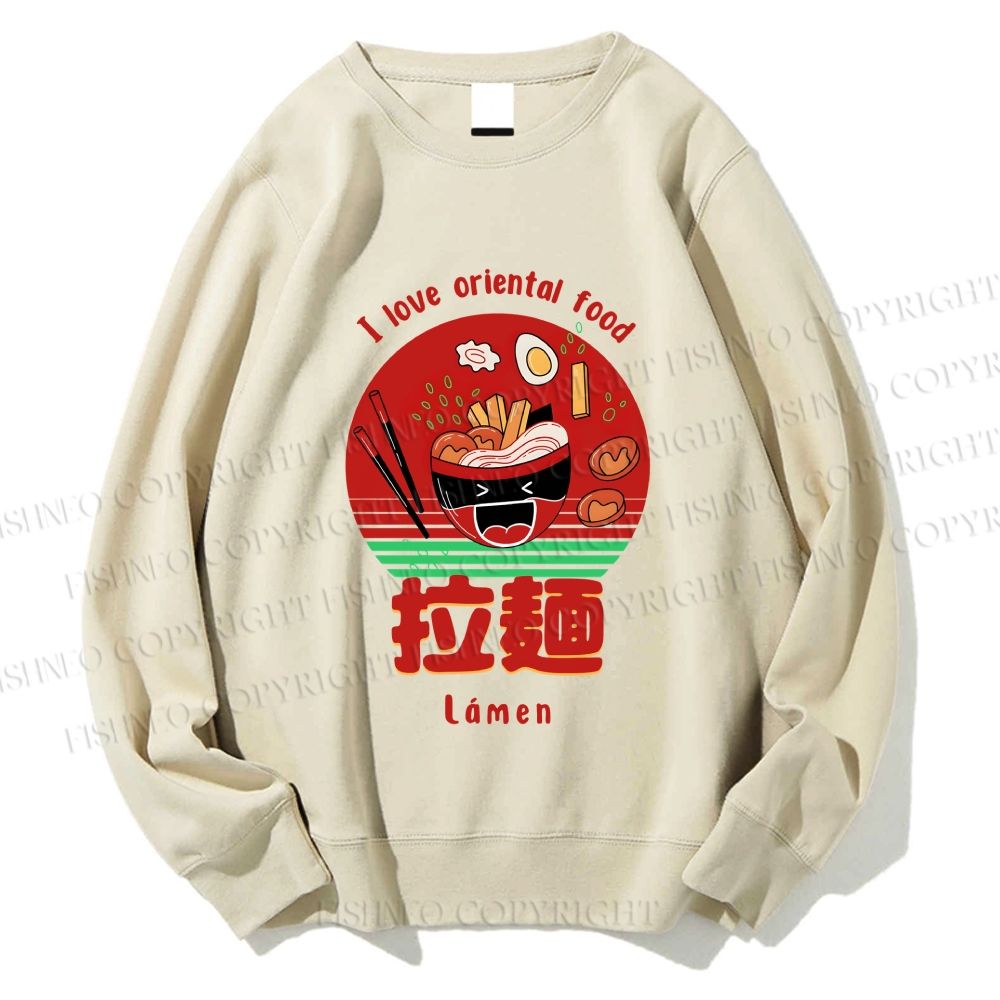 Unisex Ramen Printed Sweatshirt