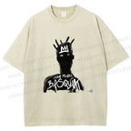 Unisex Jean-Michel Basquiat Printed Washed Tee