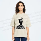 Unisex Jean-Michel Basquiat Printed Washed Tee
