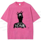 Unisex Jean-Michel Basquiat Printed Washed Tee