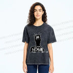 Unisex Jean-Michel Basquiat Printed Washed Tee