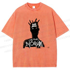 Unisex Jean-Michel Basquiat Printed Washed Tee