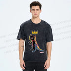 Unisex Basqcat Printed Washed Tee