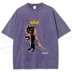 Unisex Basqcat Printed Washed Tee