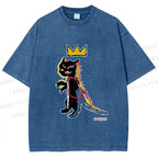 Unisex Basqcat Printed Washed Tee