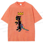 Unisex Basqcat Printed Washed Tee