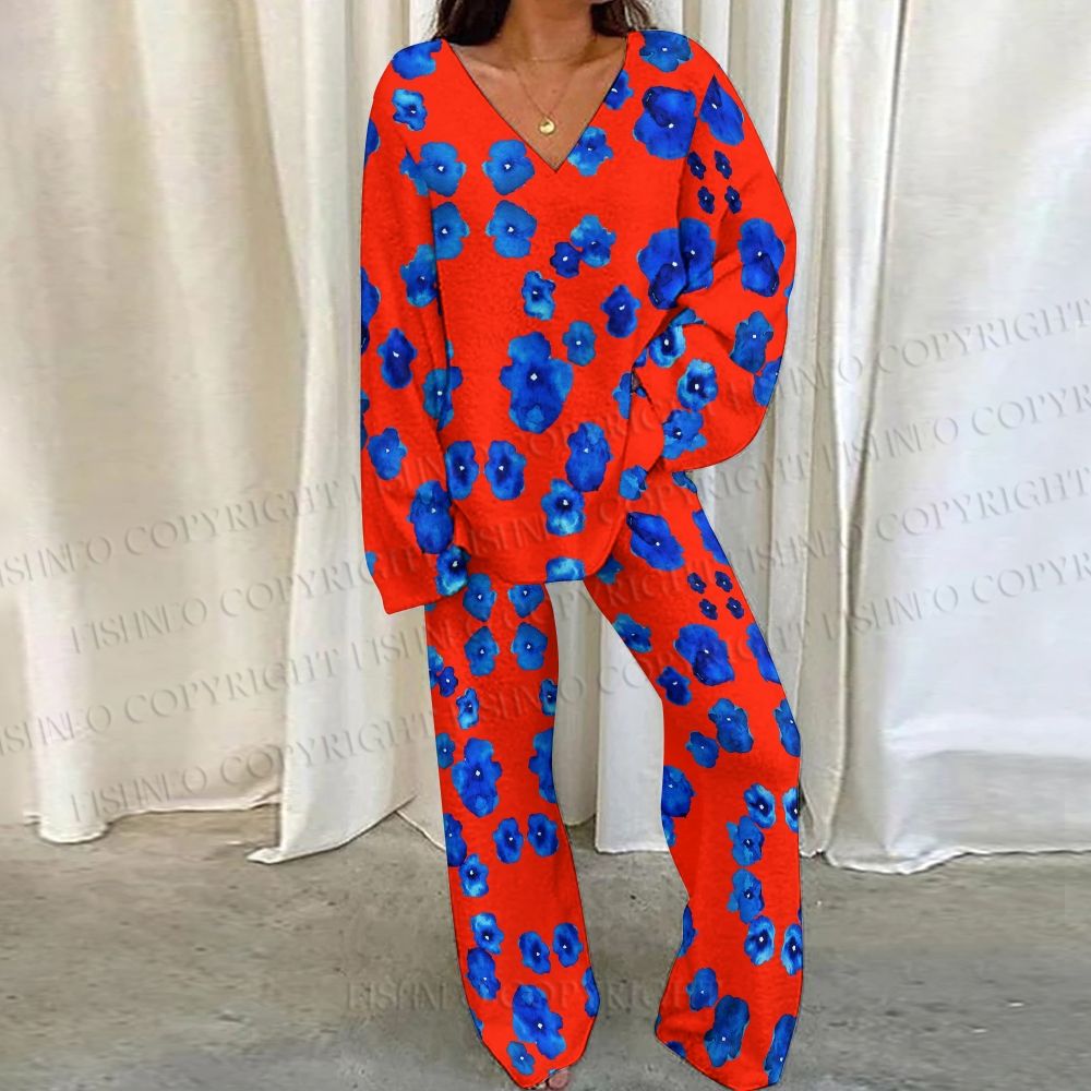 Floral Loungewear Set For Women
