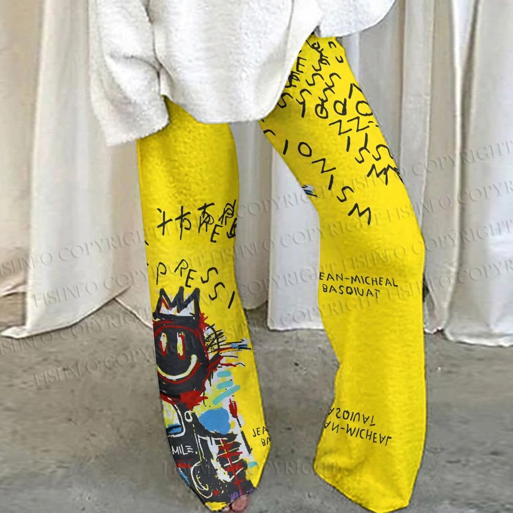 Jean-Michel Basquiat Graffiti Loungewear Set For Women