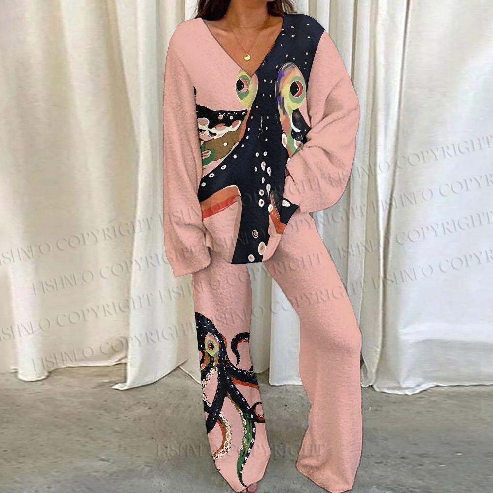 Octopus Loungewear Set For Women