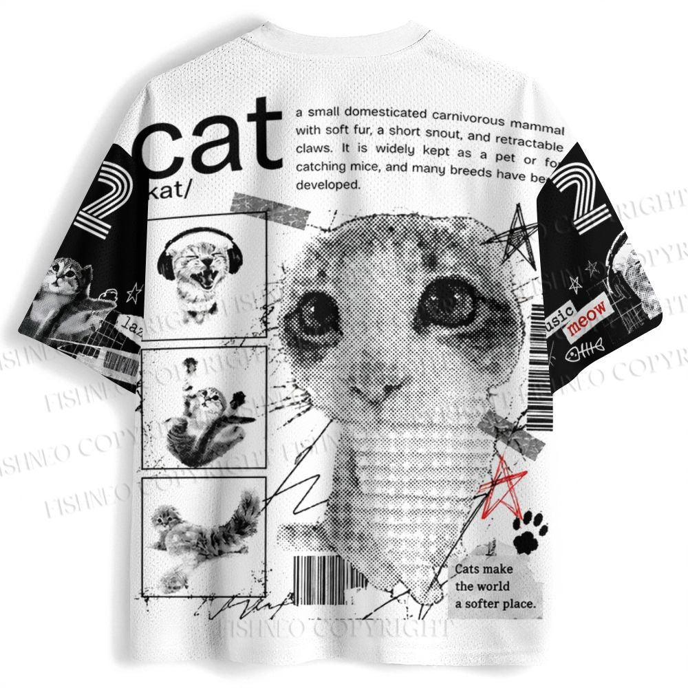 Fashion Cat Meme Jersey Shirts