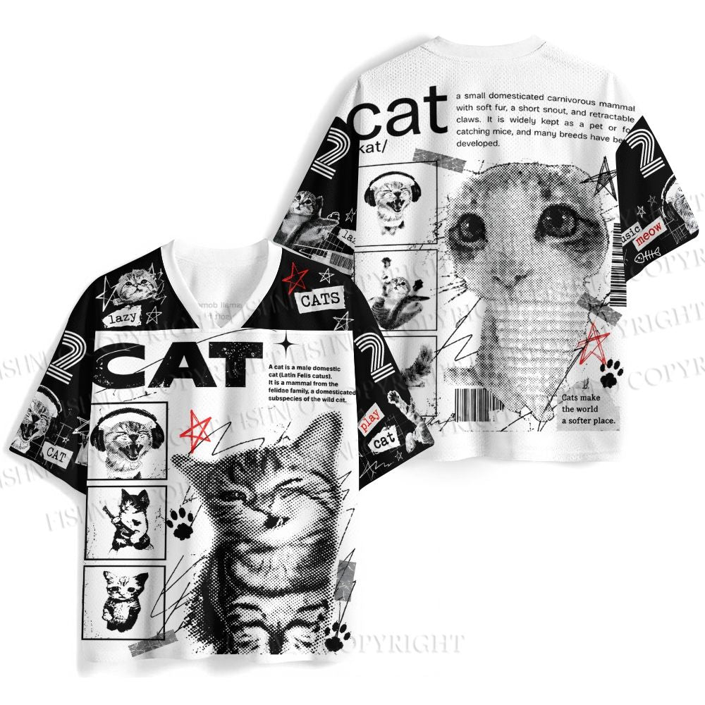 Fashion Cat Meme Jersey Shirts