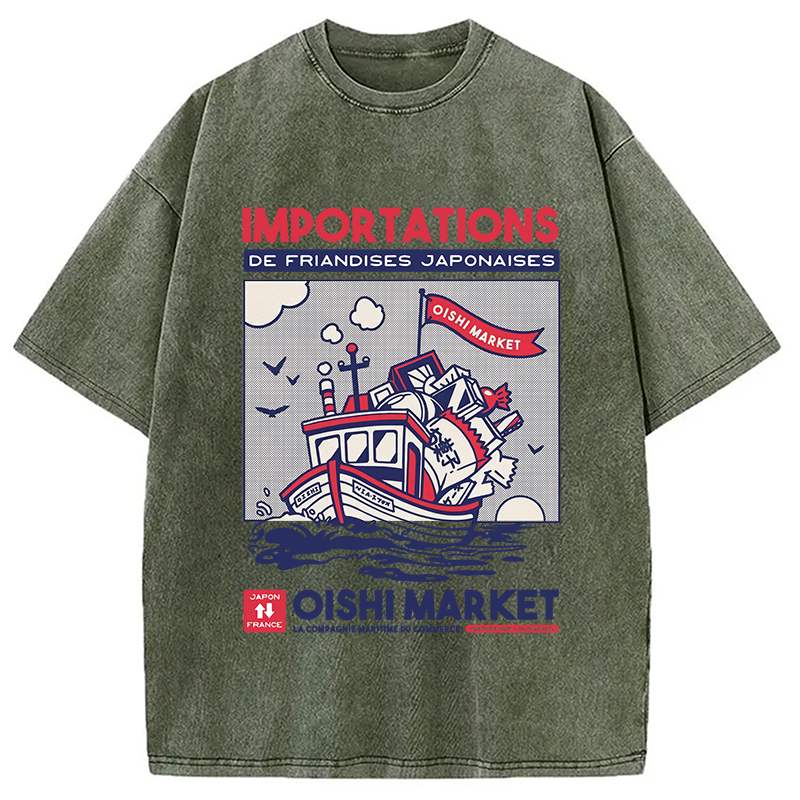 Importations De Friandises Japanese Washed T-Shirt
