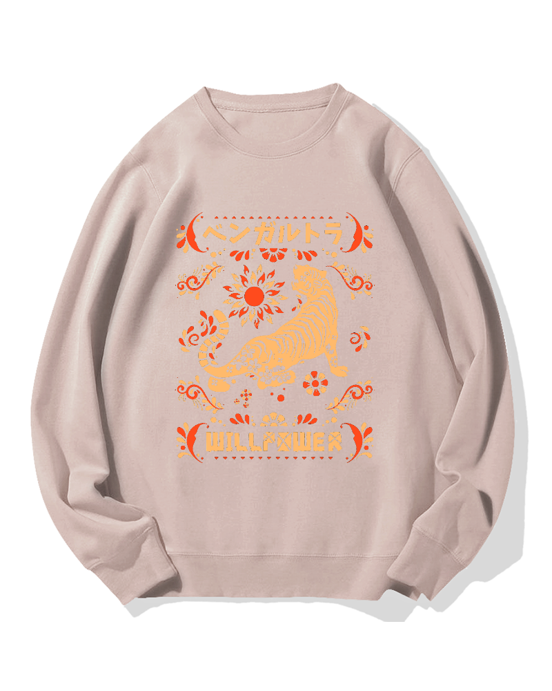 Bengal Tiger Cotton Sweatshirt