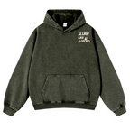 Gecko Vintage Washed Cotton Back Art Hoodie