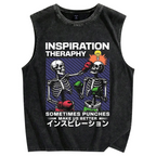Inspiration Therapy Vintage Distressed Washed Tank Top