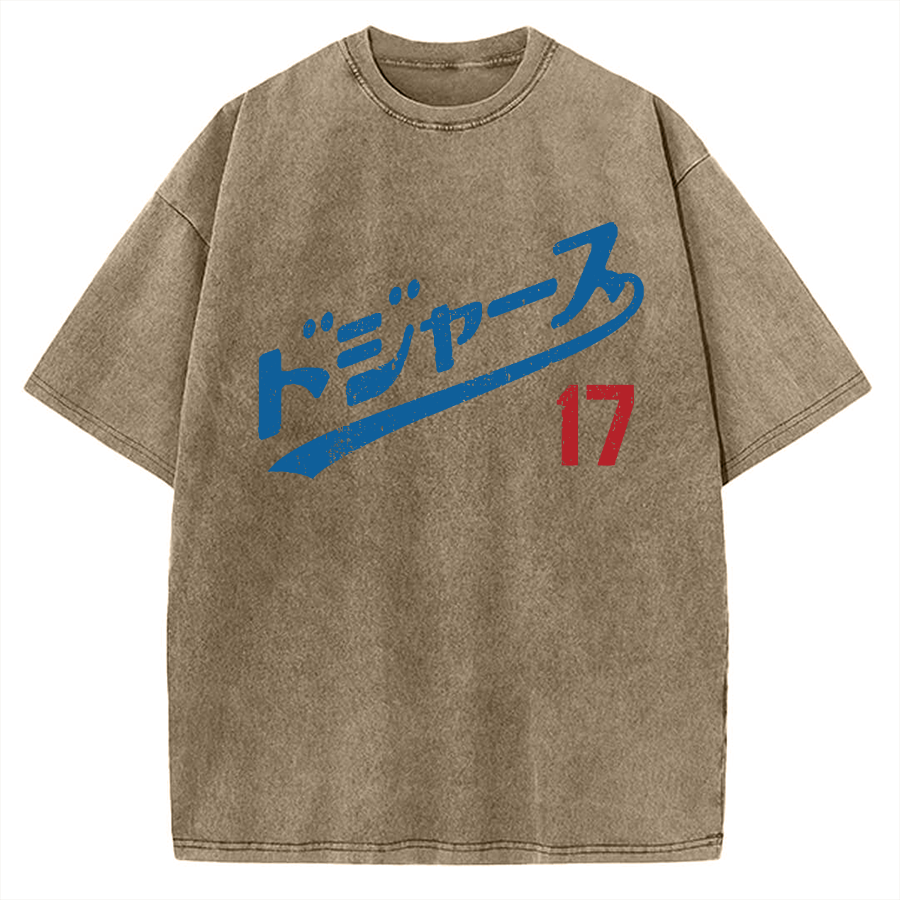 LA Baseball 17 Vintage Washed T-shirt