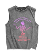 Good Place Vintage Distressed Washed Tank Top