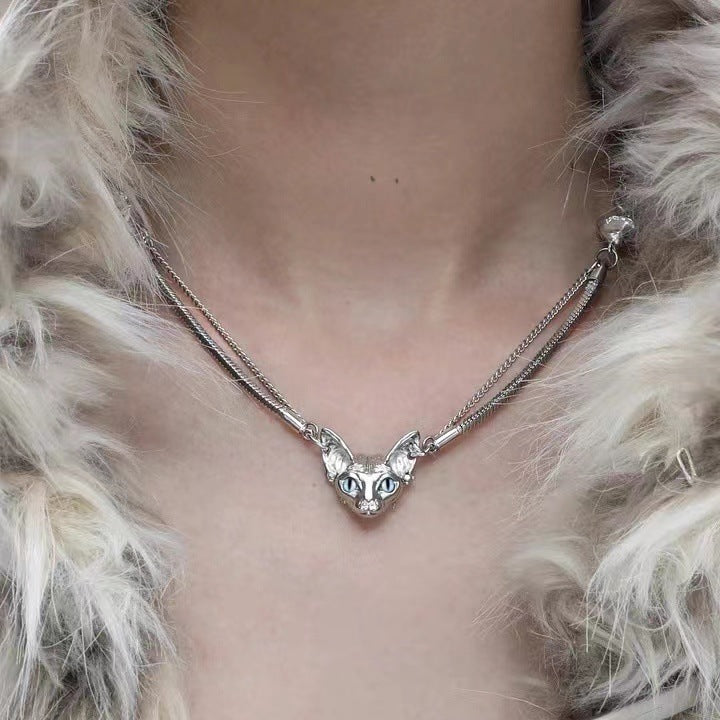 Cat Double-Layer Clavicle Necklace