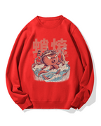 Takoyaki Octopus Monster Cotton Sweatshirt