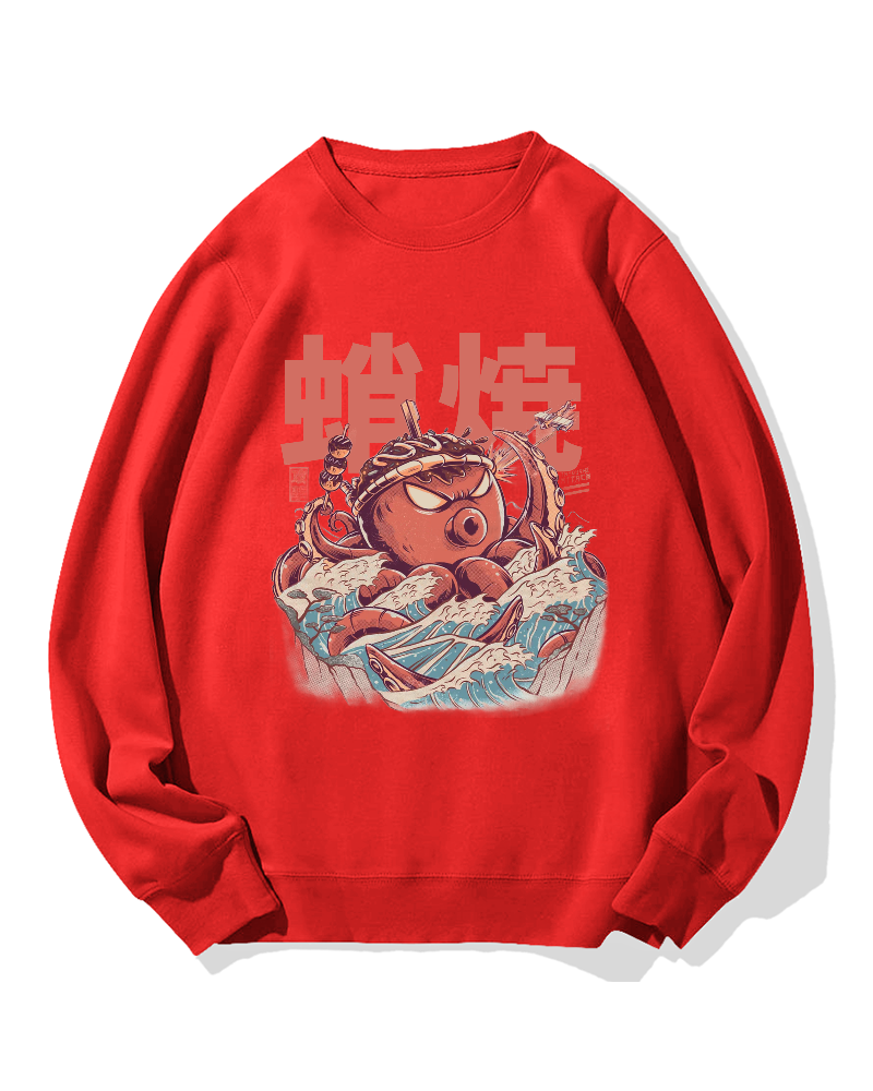 Takoyaki Octopus Monster Cotton Sweatshirt