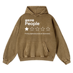 People Vintage Washed Thick Cotton Hoodie