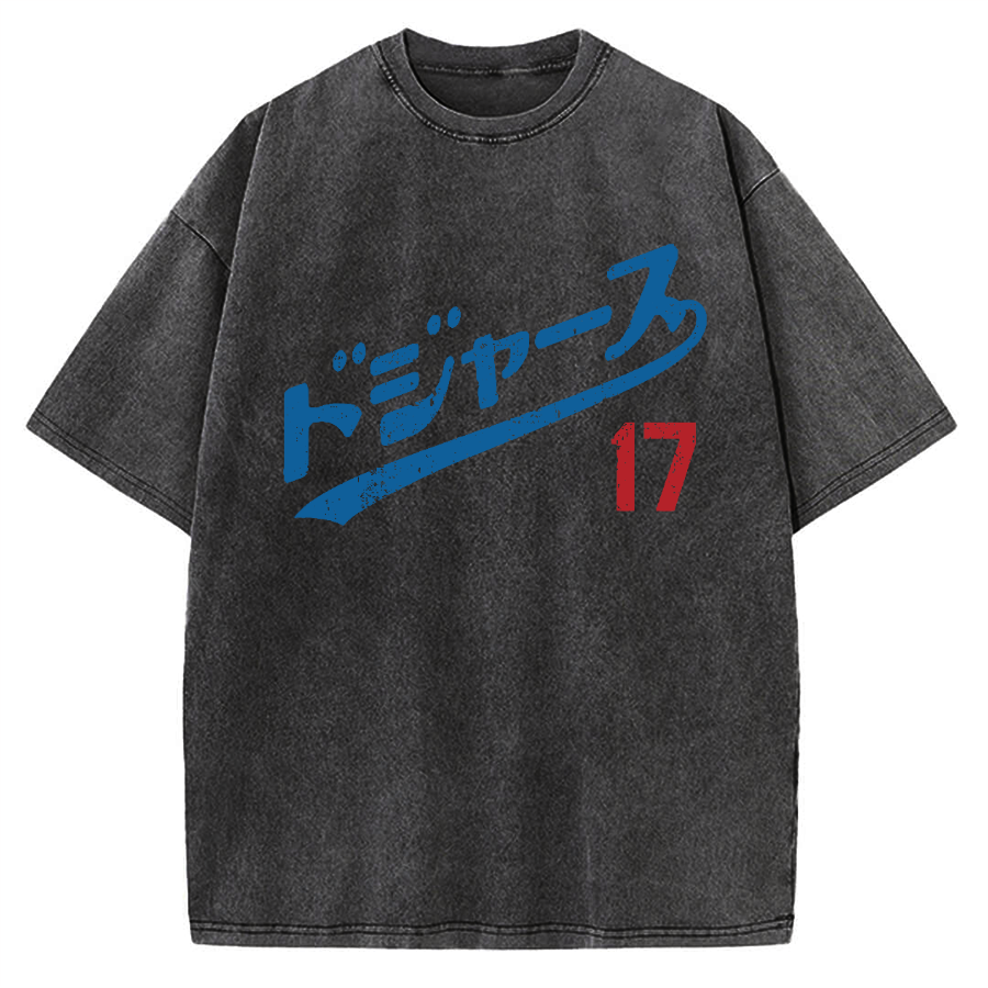 LA Baseball 17 Vintage Washed T-shirt
