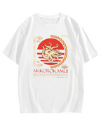 Japanese Octopus Cotton casual T-shirt
