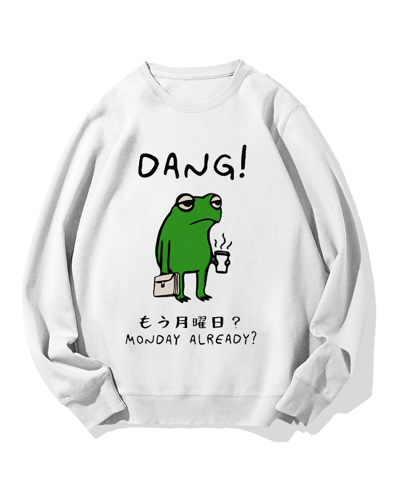 Unmotivated frog Cotton Sweatshirt