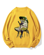 Frog Samurai Cotton Sweatshirt