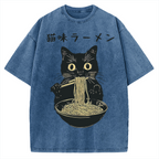Kitten Ramen Vintage Washed T-shirt