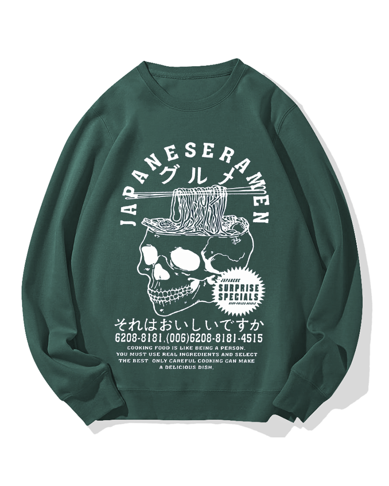 Japanese Ramen Gourmet Cotton Sweatshirt