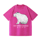 Capybara Vintage Wash Japanese Design T-Shirt