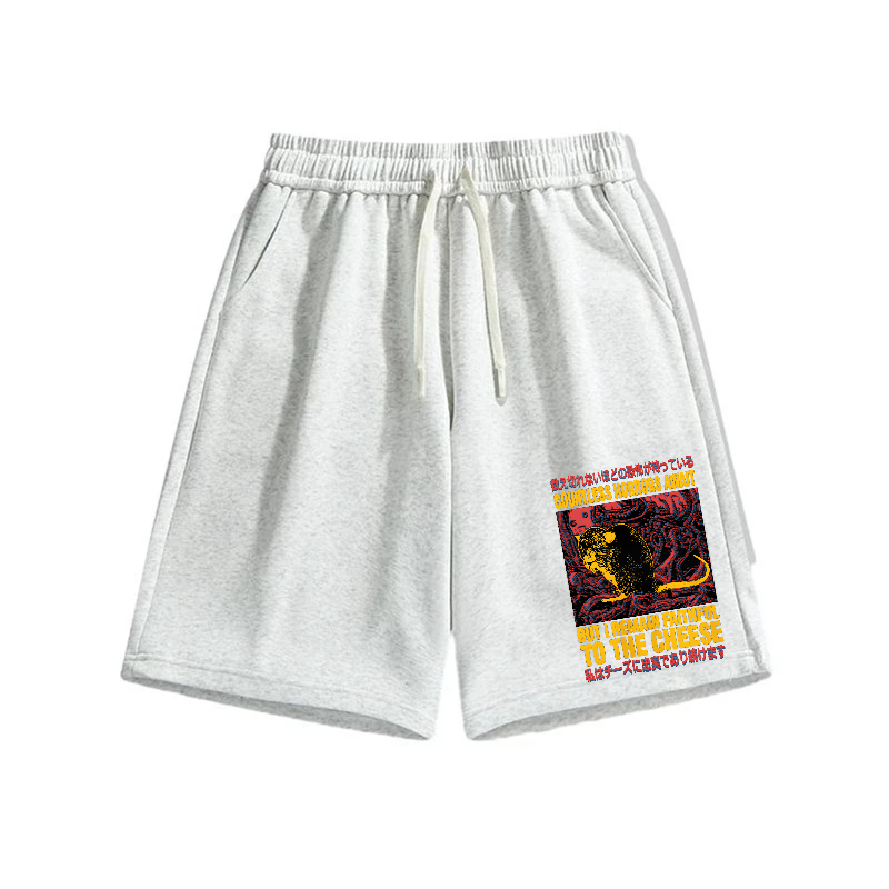 Cheese Mouse Cotton Casual Shorts