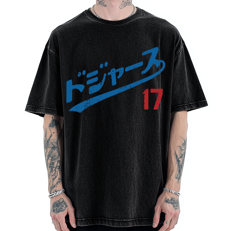 LA Baseball 17 Vintage Washed T-shirt