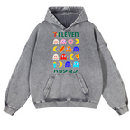 Pacman Vintage Washed Thick Cotton Hoodie