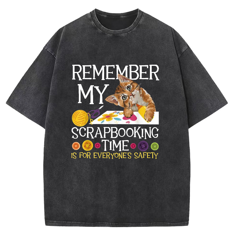 Remember My Scrapbooking Washed T-Shirt