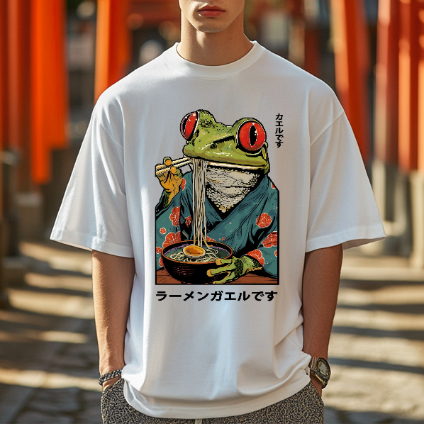 Frog Ramen Japanese Style Classic Tee
