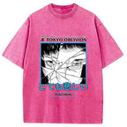 Cyberpunk Dark Fantasy Washed T-Shirt