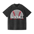 Baseball Vintage Wash Japanese Design T-Shirt