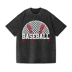 Baseball Vintage Wash Japanese Design T-Shirt