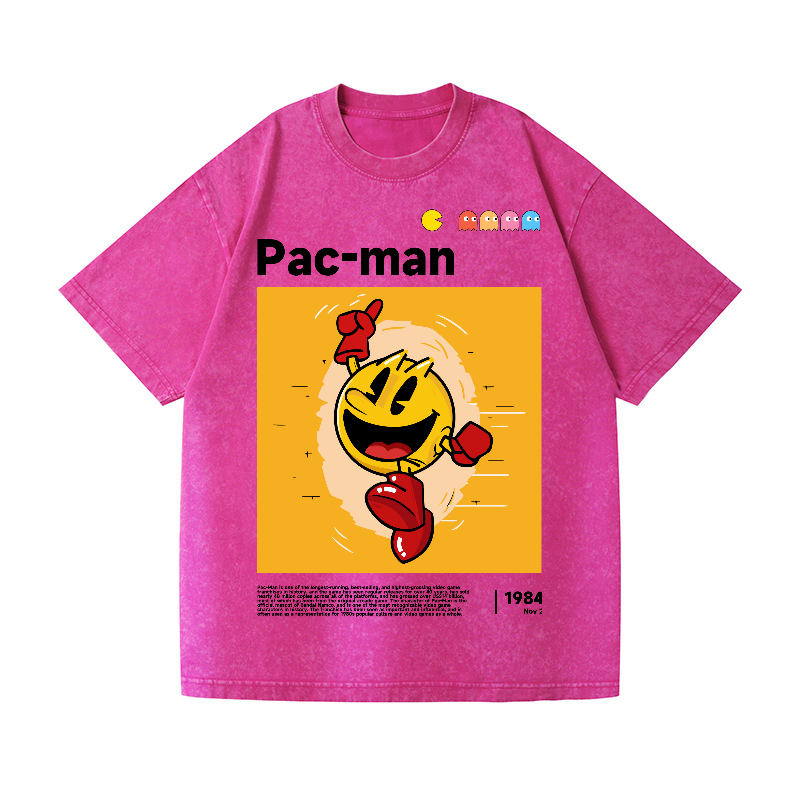 Pacman Vintage Wash Japanese Design T-Shirt