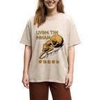 Living The Dream Meme Washed T-Shirt
