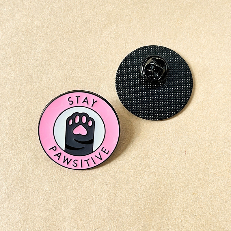 Stay Pawsitive Pins