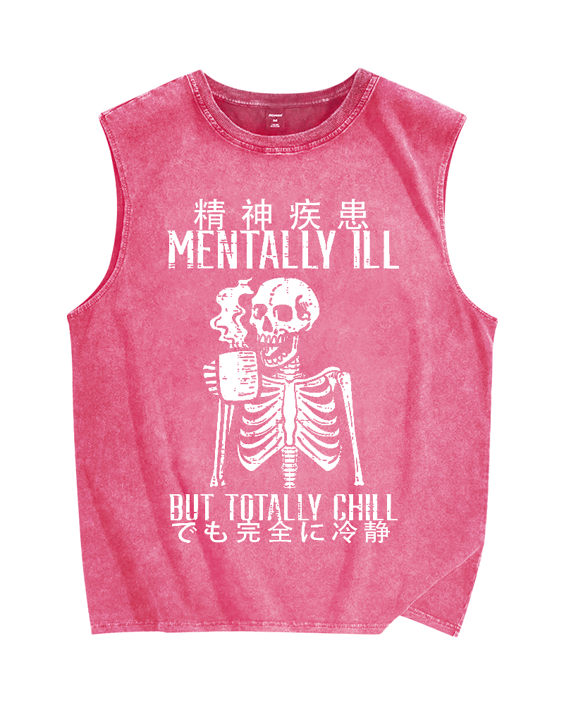 Mentally ill Vintage Distressed Washed Tank Top