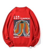Japanese Punpkin Cotton Sweatshirt